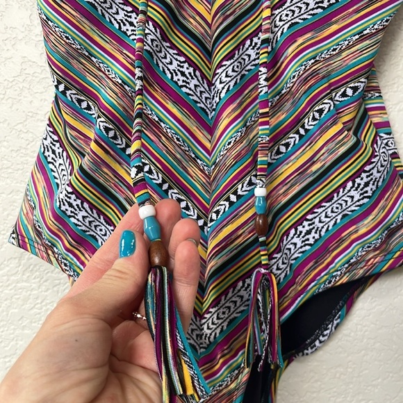 Lucky Brand Arabian Nights One Piece Swimsuit size medium - Picture 5 of 12